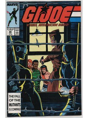 G.I. Joe A Real American Hero 66 Marvel Comics 1987 VF- 7.5 Snake Eyes